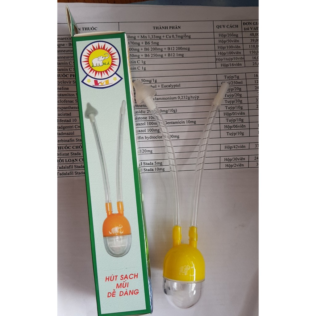 DỤNG CỤ HÚT MŨI CON VOI TRẮNG