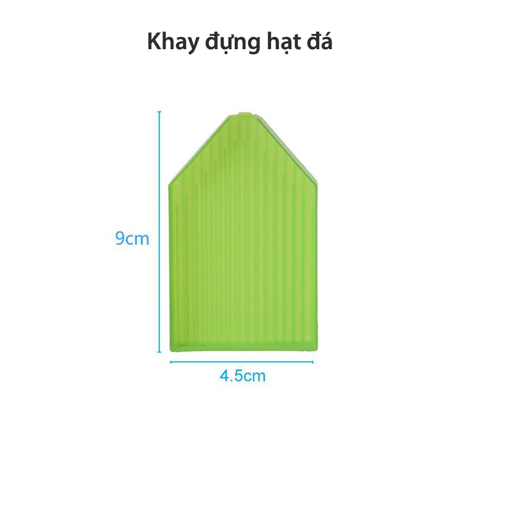 Bộ Dụng Cụ Hỗ Trợ Làm Tranh Đính Đá Cao Cấp (Khay Keo Sáp Nến Bút Chấm Đá)