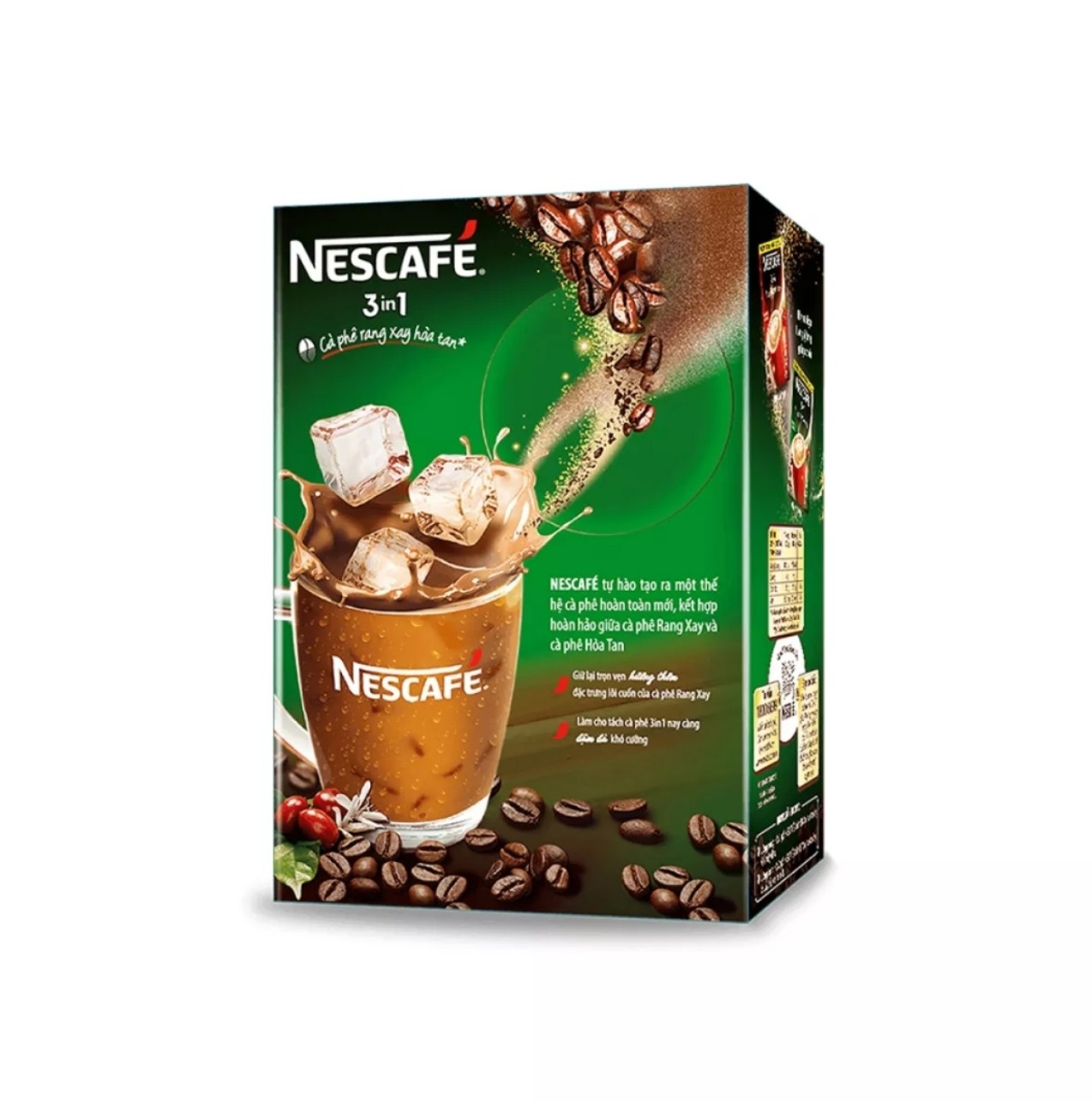 (HCM) CÀ PHÊ HÒA TAN 3 TRONG1 1 NESCAFE ĐẬM VỊ CÀ PHÊ (HỘP 20 GÓI 17GR)