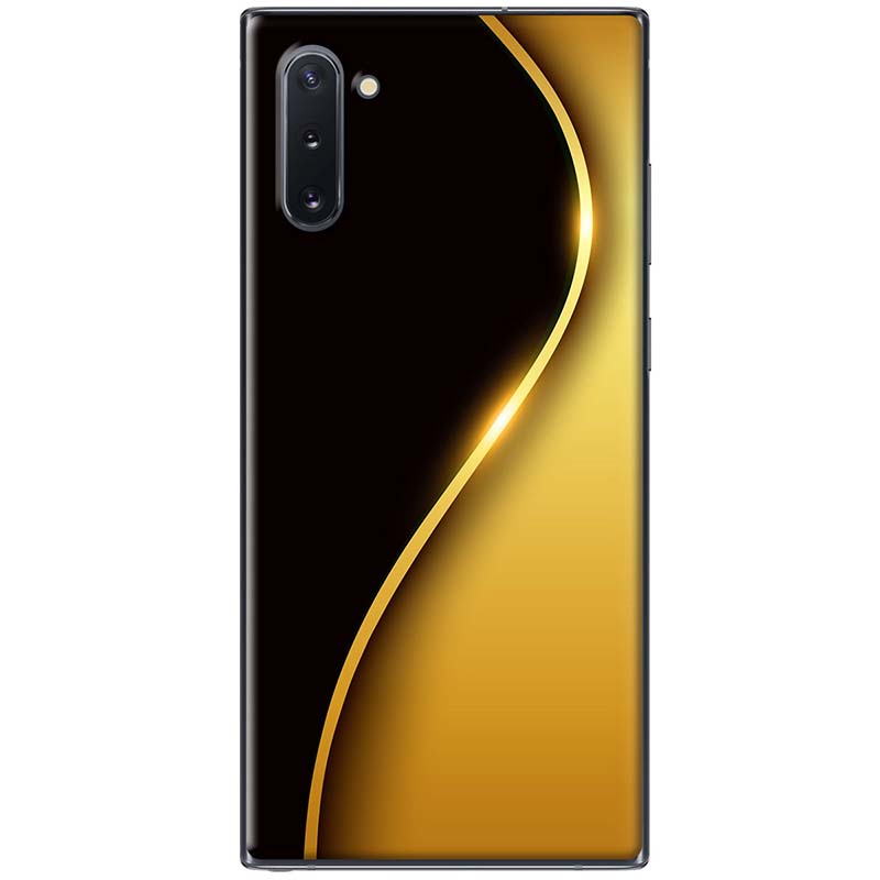 Ốp lưng dành cho samsung galaxy note 10, note 10 plus, note 10 lite, note 20, note 20 ultra mẫu đường cong chữ s vàng