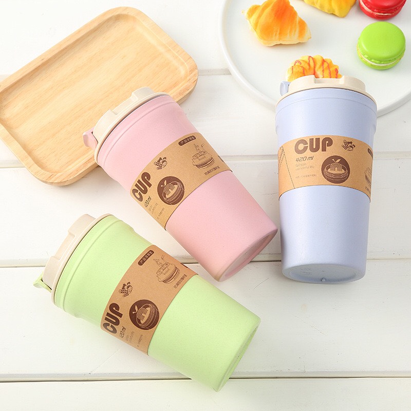 Cốc giữ nhiệt lúa mạch an toàn sức khỏe cao cấp 420ml