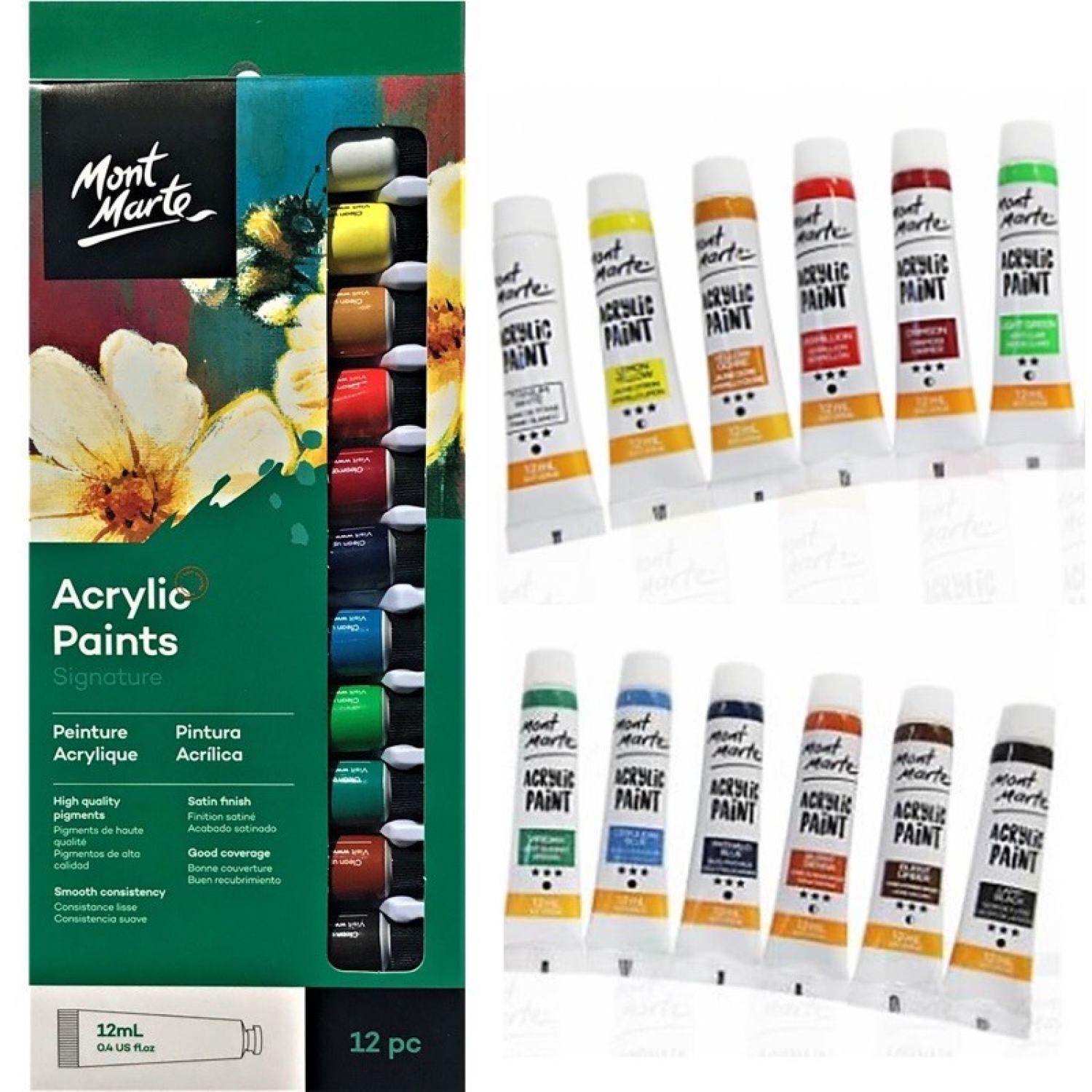 Màu acrylic Mont Marte  12ml
