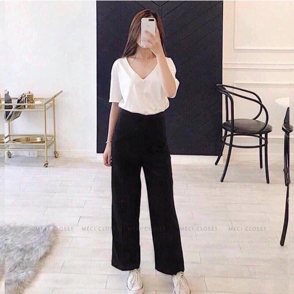 Quần ống sớ chất Tuyết mưa siêu đẹp