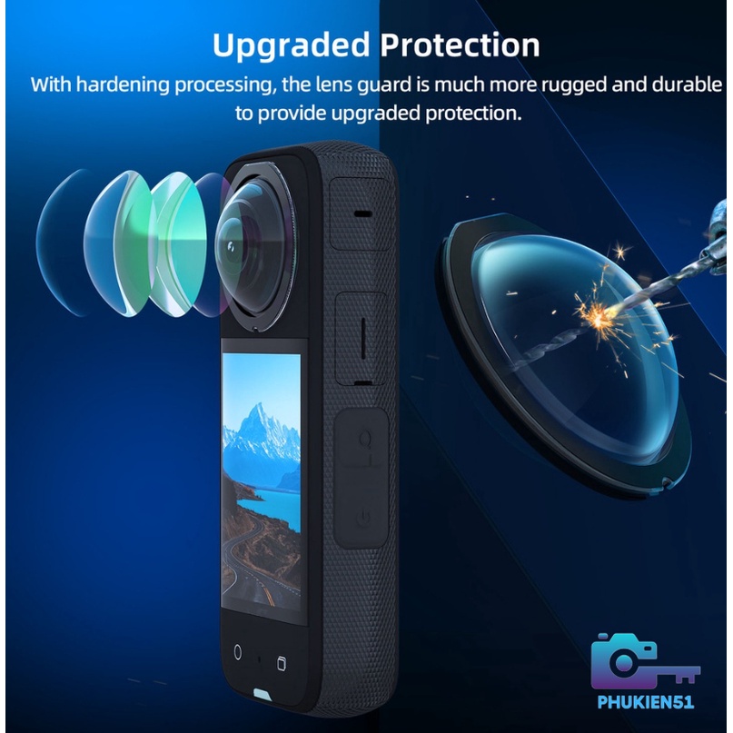 Lens Guards bảo vệ ống kính camera Insta360 ONE X2 X3- Sticky Lens Guards