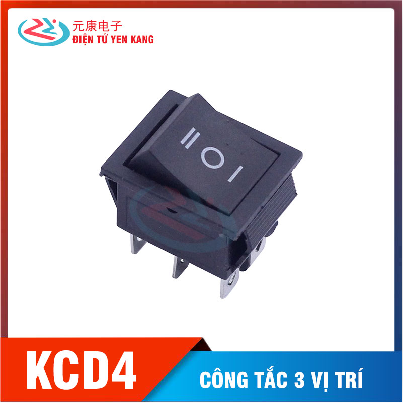 Công Tắc Bập Bênh KCD4 16A/250VAC 6 chân 3 Chế Độ