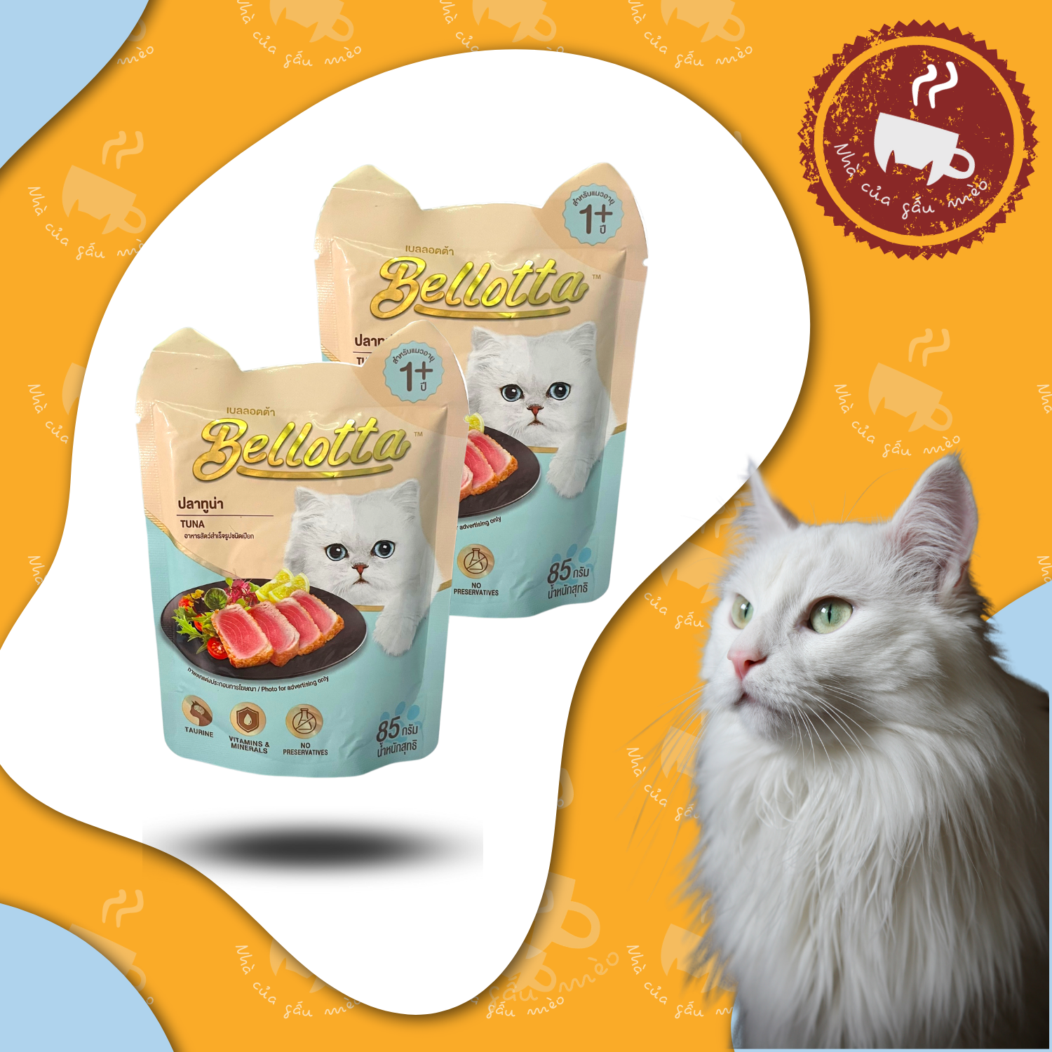 Pate Cho Mèo Bellotta Gói 85g