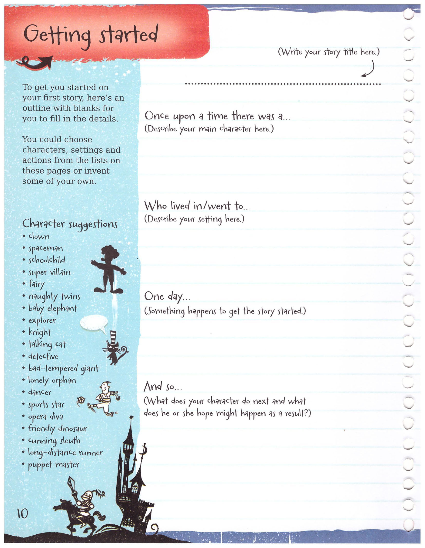 THE USBORNE WRITE YOUR OWN STORY BOOK (Sách màu)