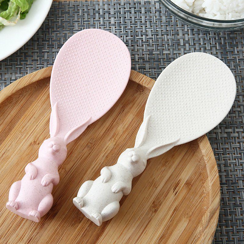Thìa Muỗng Vá Xới Cơm Chống Dính Hình Tai Thỏ Xinh