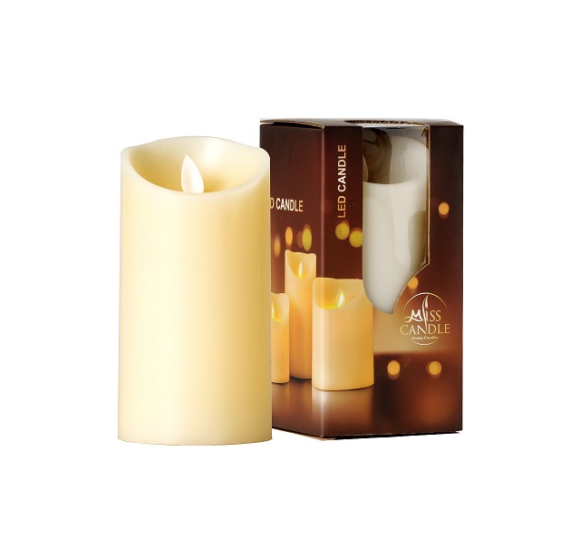 Combo 3 Nến điện tử vỏ sáp Pillar Led (7.5 x 10 cm, 7.5 x 12 cm, 7.5 x 15 cm)