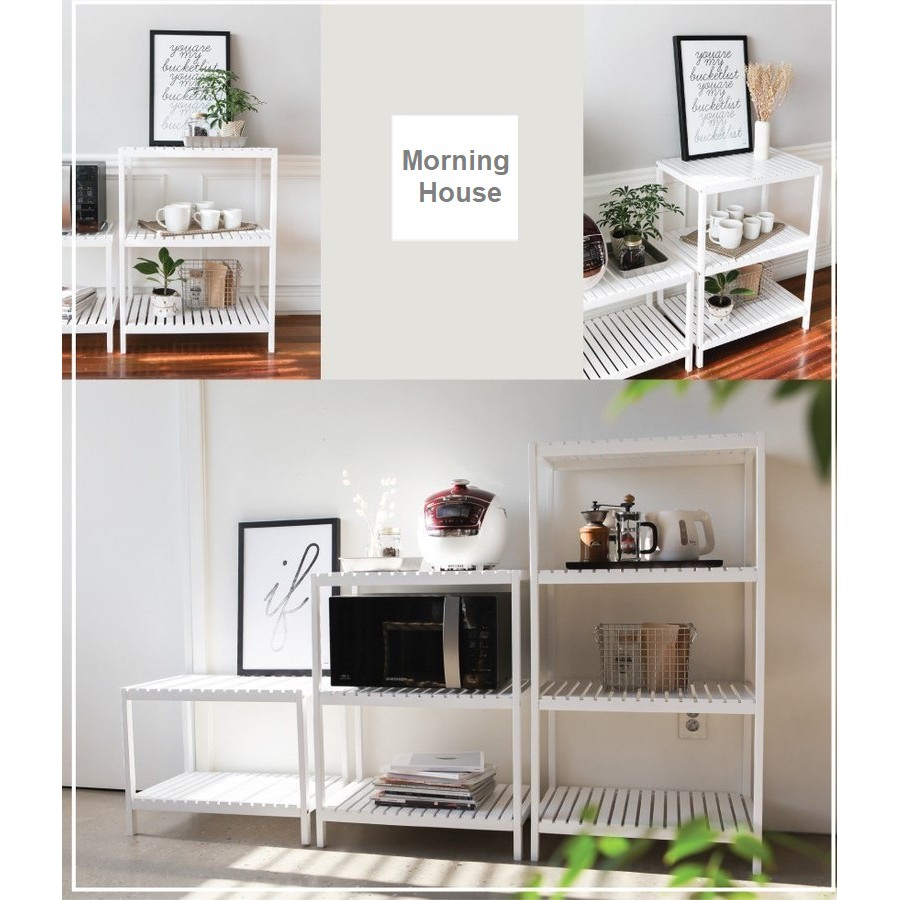 [HCM]Kệ Để Lò Vi Sóng Màu Trắng 2 Tầng