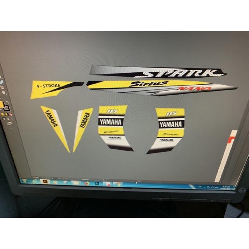 tem sirius fi spark nano vàng đen