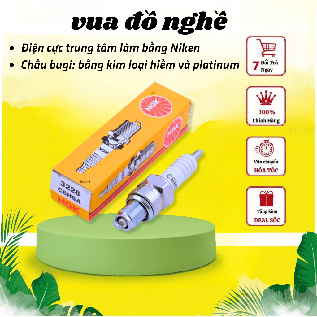 Bugi NGK Xe Dream Wave CHÂN NGẮN, DÀI