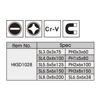 Bộ tuốc nơ vít (tô vít) 10 chi tiết INGCO HKSD1028