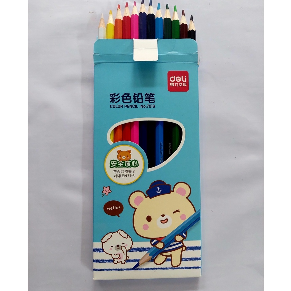 Bút chì màu 12 màu deli 7016
