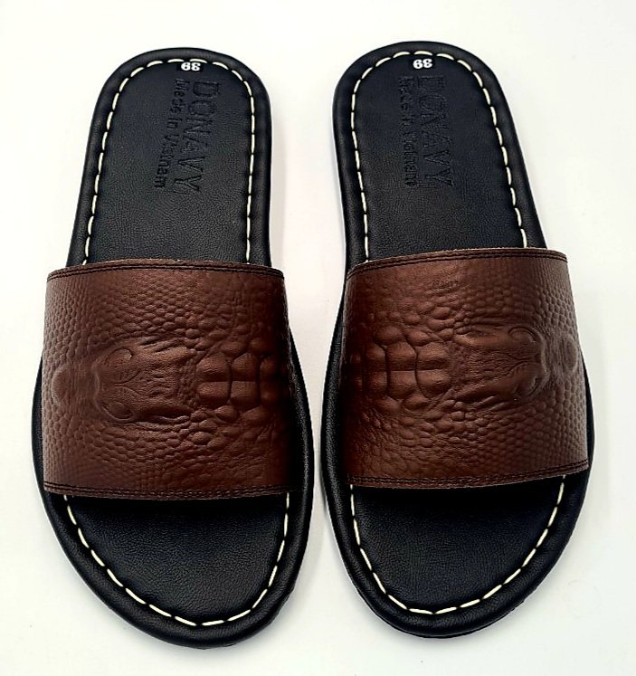 DÉP NAM CAO CẤP DA BÒ 100%  - SHOP KINSON