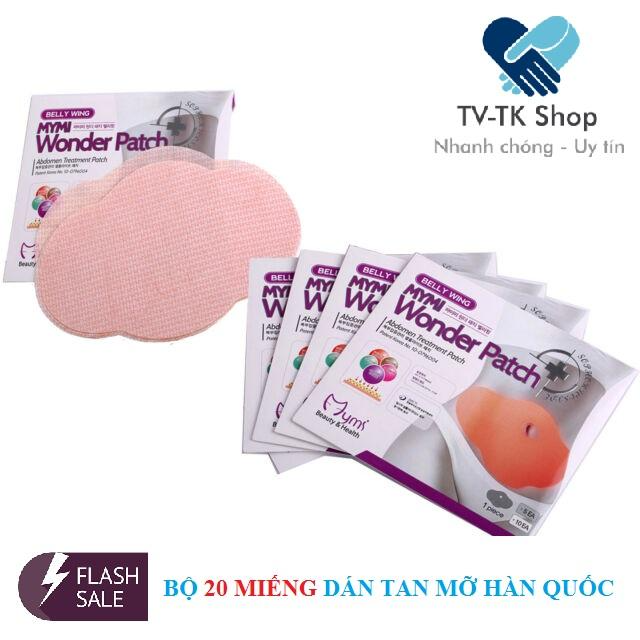 Bộ 20 Miếng Dán Tan Mỡ Bụng Spa Mymi Wonder Patch Belly Wing Hàn Quốc - Mẫu mới