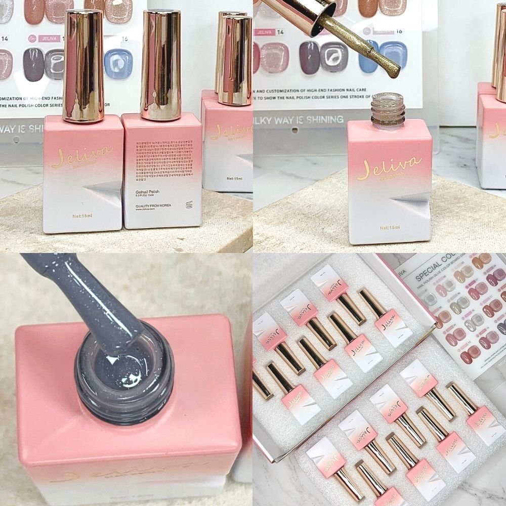 Set sơn gel thạch nhũ JELIVA 16 màu