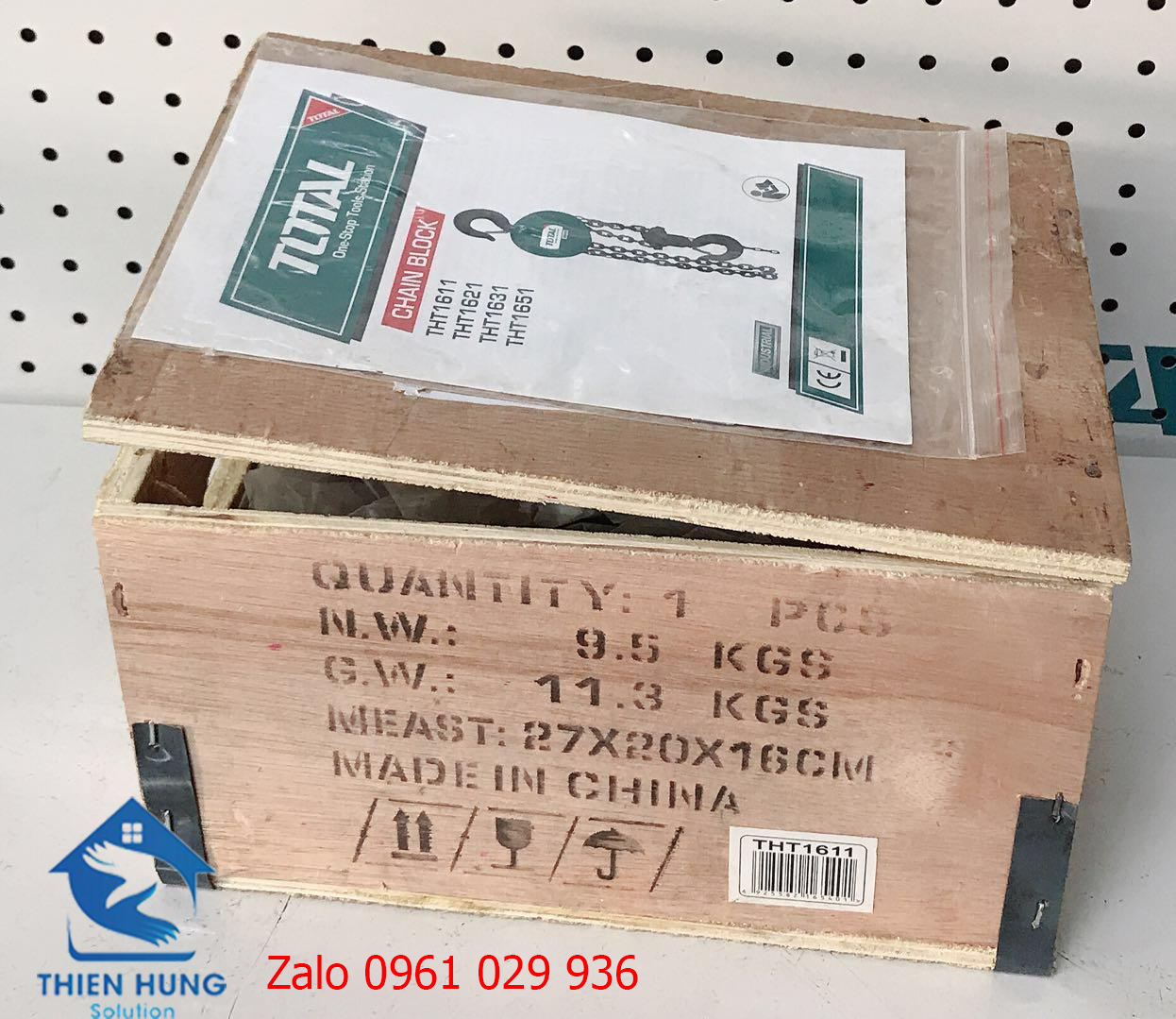 Bá lăng (pa lăng) xích Total THT1611 1 tấn