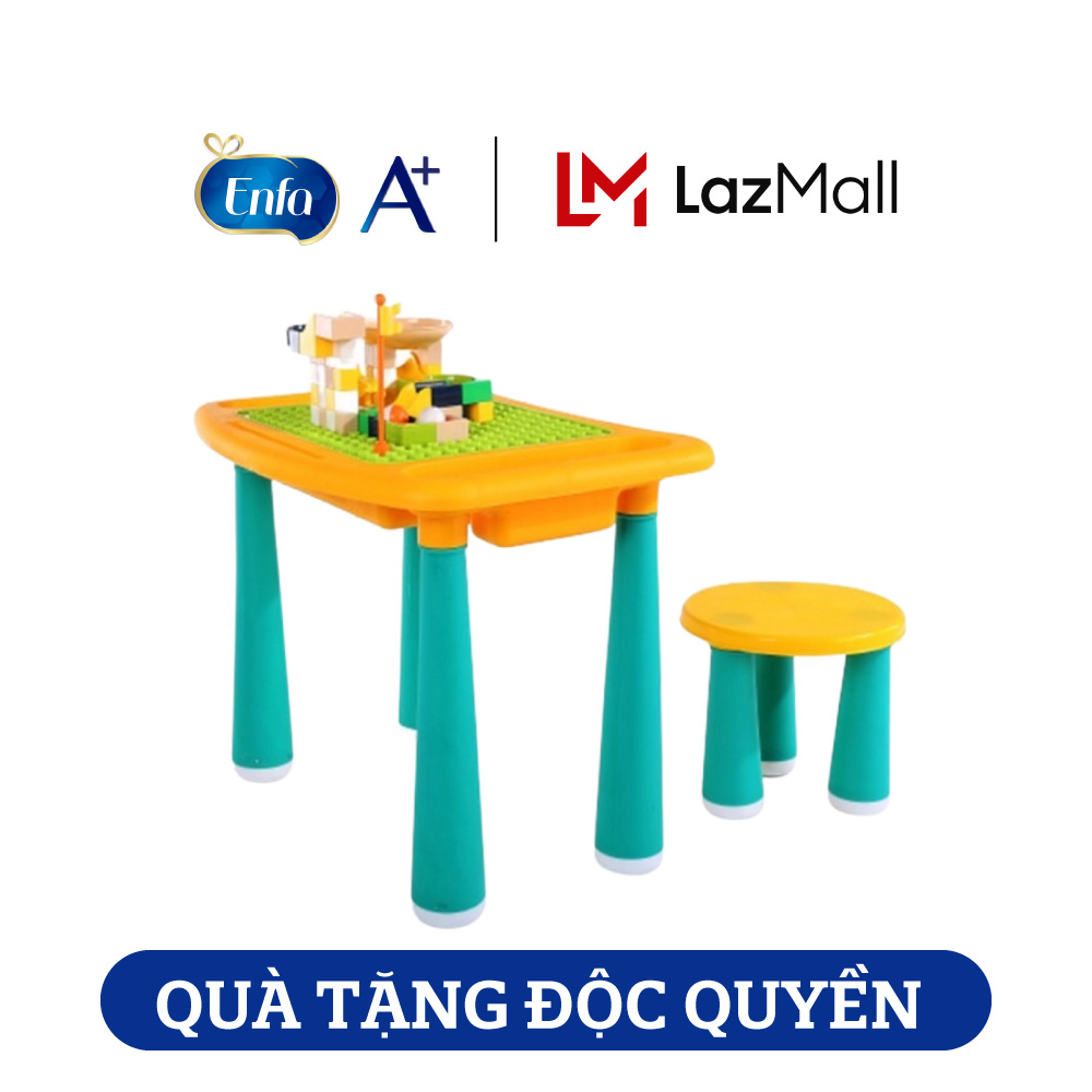 [Qùa tặng Enfa] Đồ chơi bộ bàn ghế lắp ráp