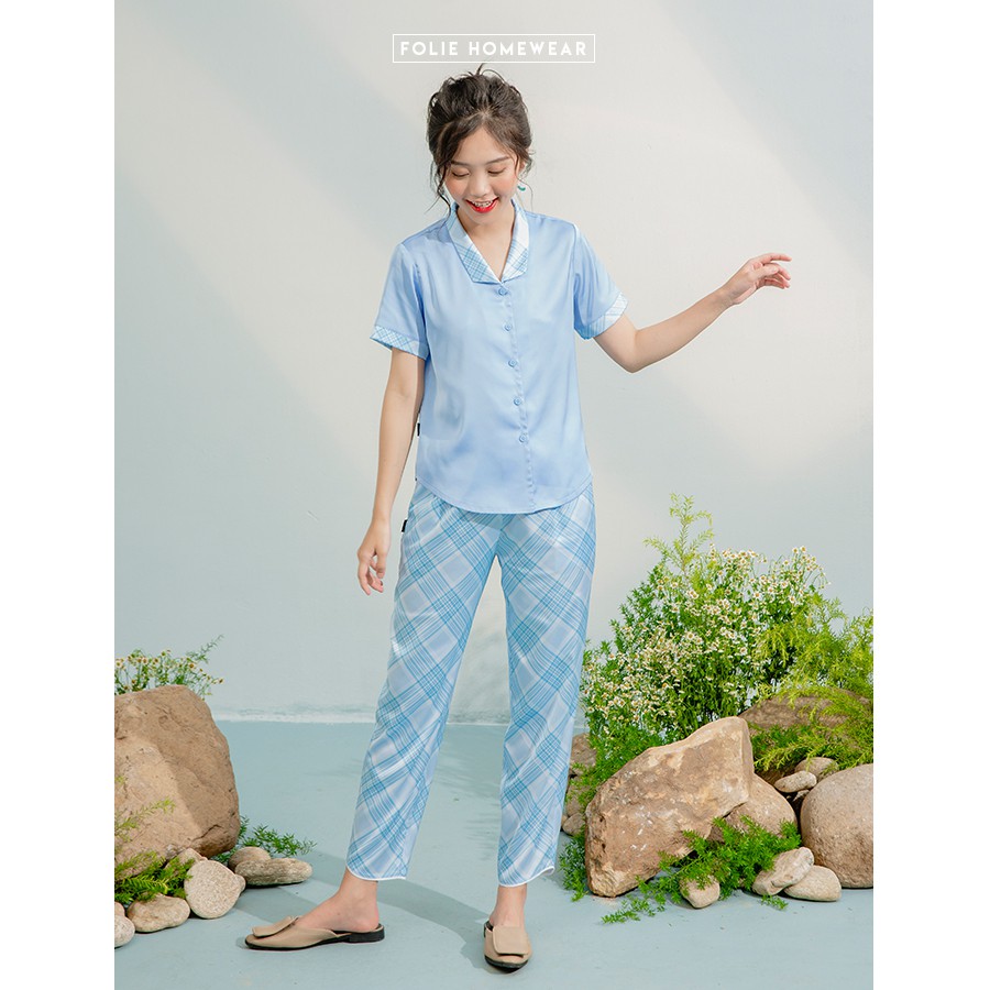 Folie Homewear đồ mặc nhà áo tay ngắn quần dài FB84.4
