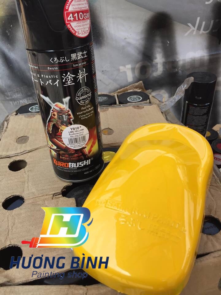 Sơn xịt Samurai màu Vàng Chanh - Y810 (400ml) (có khả năng kháng xăng A92, A95)