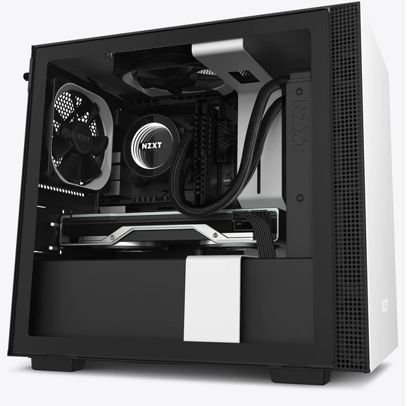 VỎ CASE MÁY TÍNH NZXT H210 MÀU TRẮNG SẦN