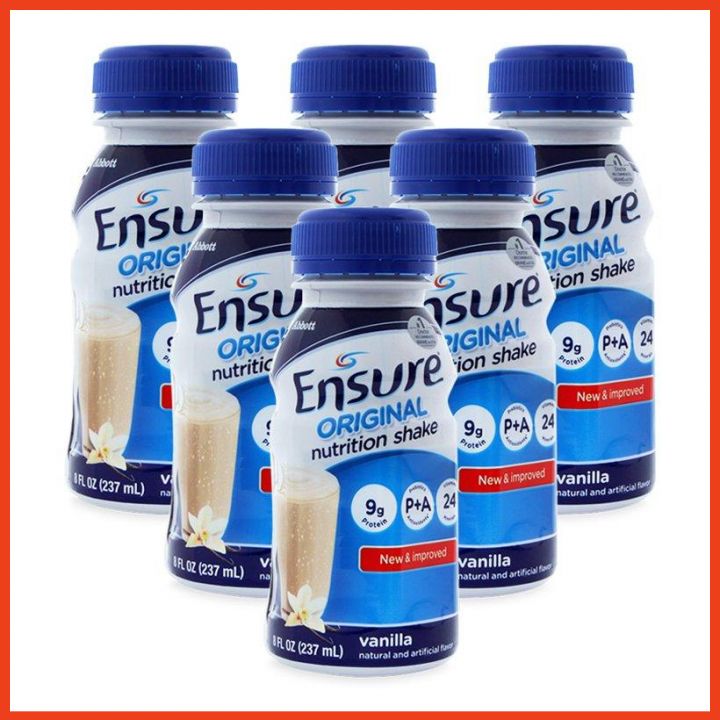 [ HOÀN TIỀN 10% ]Lốc 6 chai sữa Ensure Original vani 237ml