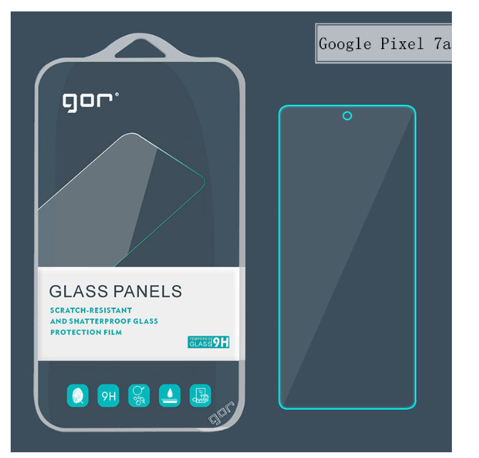 Bộ 2 kính cường lực GOR Google Pixel 7A trong suốt , chính hãng Gor