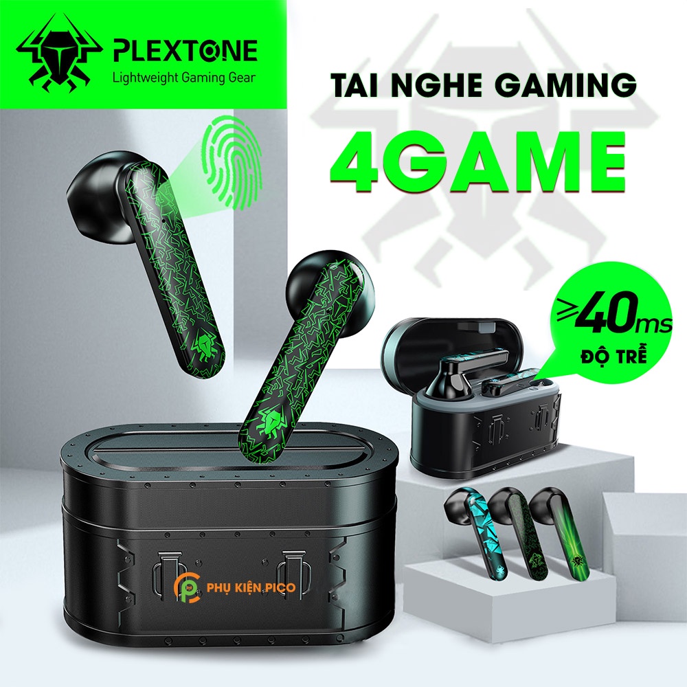Tai nghe bluetooth PLEXTONE 4game 2021 / Plextone 4File / Plextone GT10 - Tai nghe bluetooth gaming độ trễ thấp - Tai nghe không dây gaming