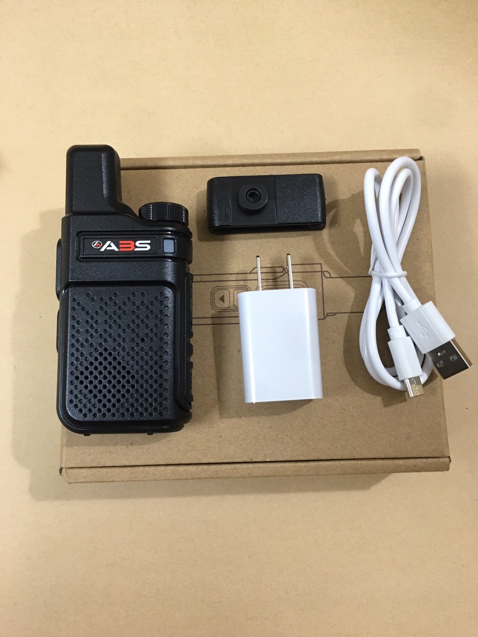 Bộ 10 Chiếc Bộ đàm Siêu Mini Sạc USB Type C Đời Mới chất lượng khủng ABS AB900 (Giá rẻ, bền bỉ)