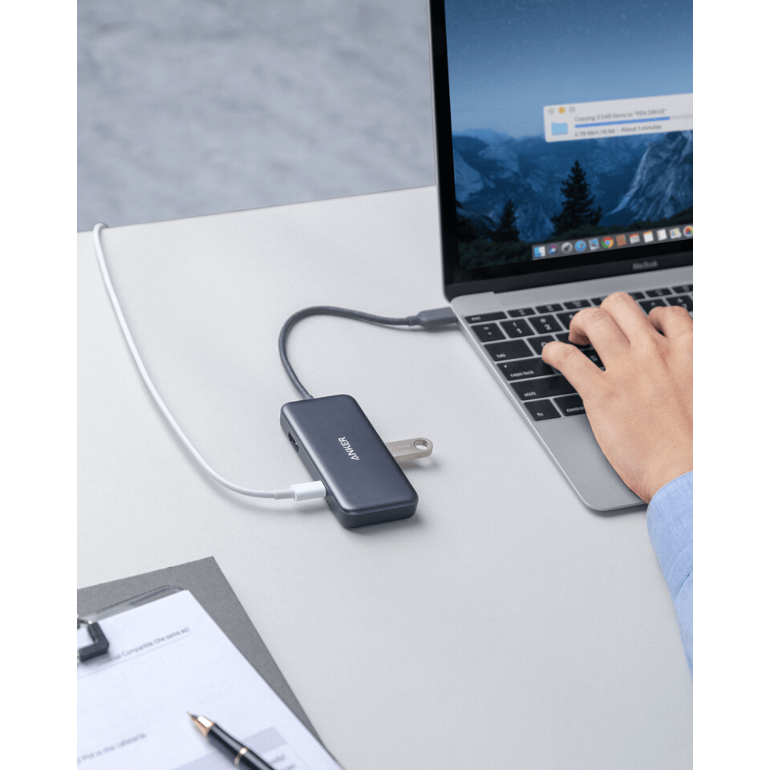 Bộ chuyển đổi Anker cổng USB-C 3 in 1 - A8335