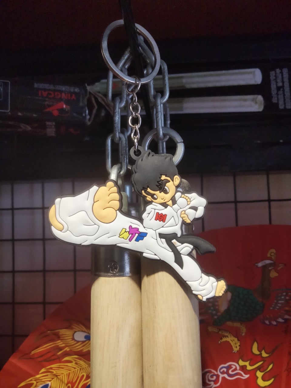 [HCM]{Móc khóa Taekwondo Silicon} nhựa dẻo ailaikit giá rẻ