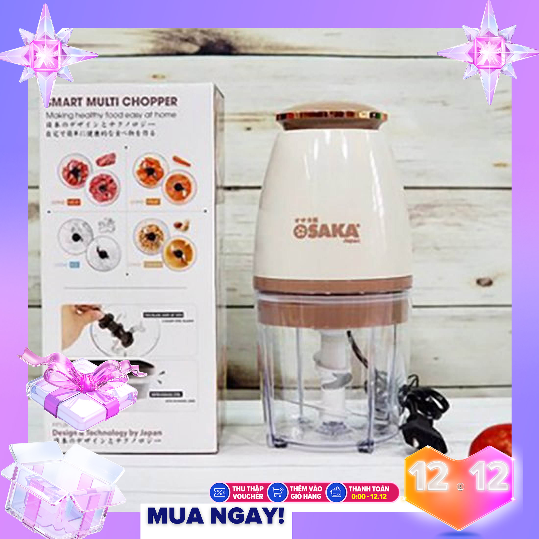 [TẾT 2022 - GIÁ SỈ] Máy Say Sinh Tố - Máy Xay OSAKA JAPAN - Sản Xuất Theo Tiêu Chuẩn Công Nghệ Nhật Bản - Hàng Cao Cấp Chính Hãng - Cam Kết Bảo Hành 6 Tháng Bởi Nhà Bán Hàng Roav Anker