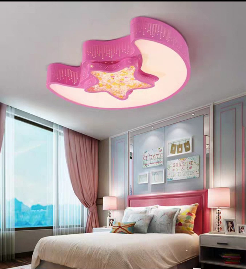 Đèn ốp trần trang trí trăng sao
