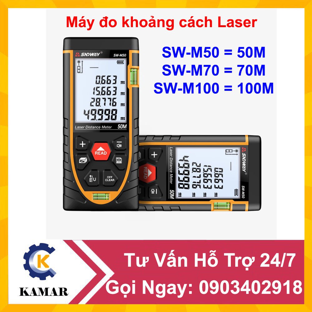 Máy Đo Khoảng Cách Laser 50M,70M,100M SNDWAY