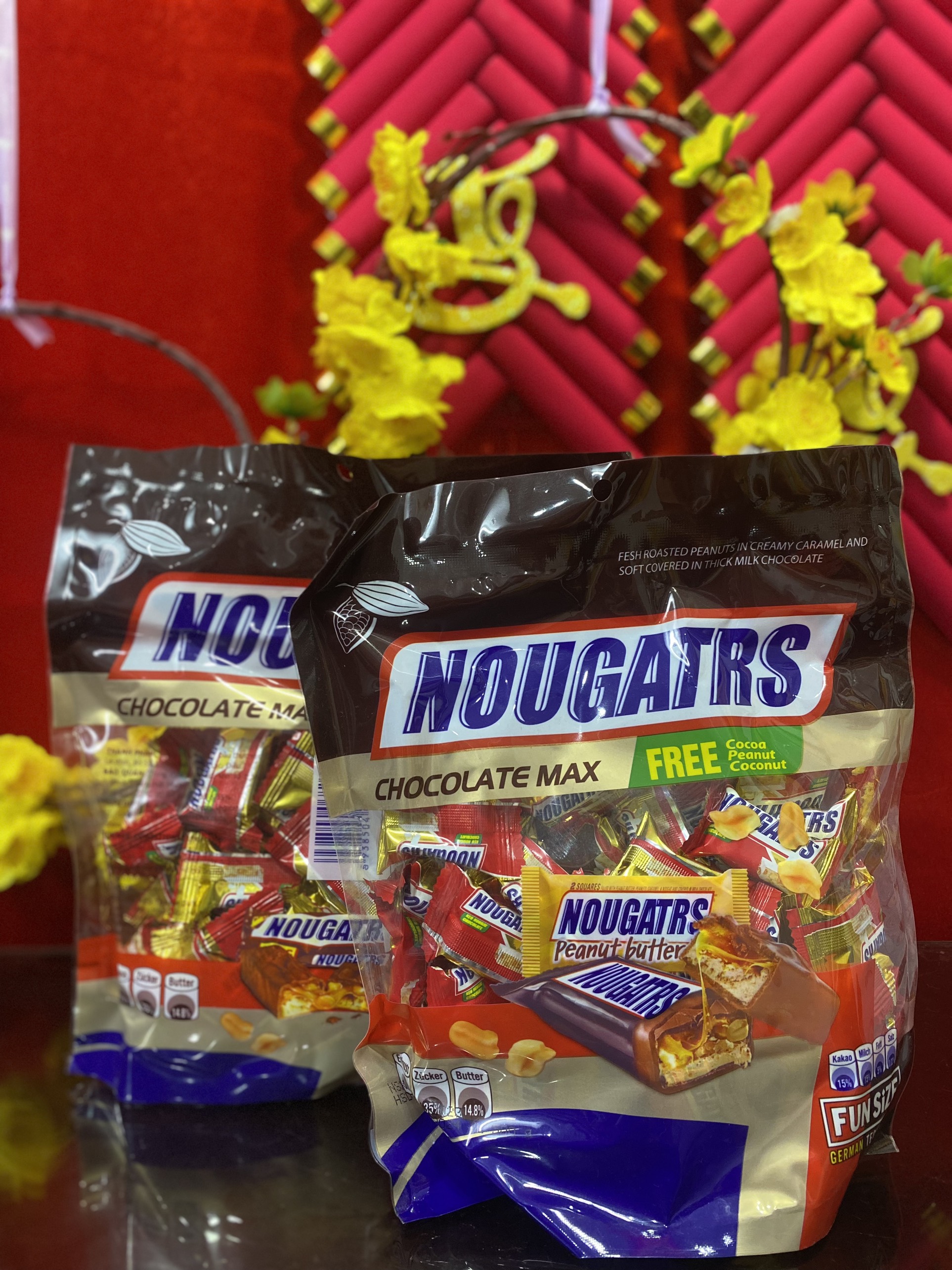 Kẹo socola sữa NOUGATRS chocolate max 500g