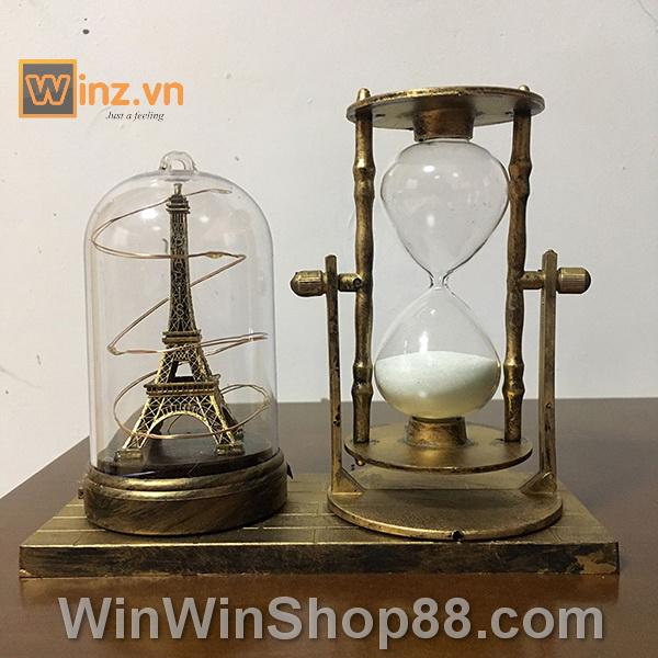 [FREESHIP MAX 15K][HCM]Quả cầu đèn led tháp Eiffel và đồng hồ cát