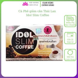 [CHÍNH HÃNG + Free ship]Cà Phê giảm cân Thái Lan Idol Slim Coffee 10 gói giảm thèm ăn, bổ sung dưỡng chất thiết yếu Newstyle TPCN05 thumbnail