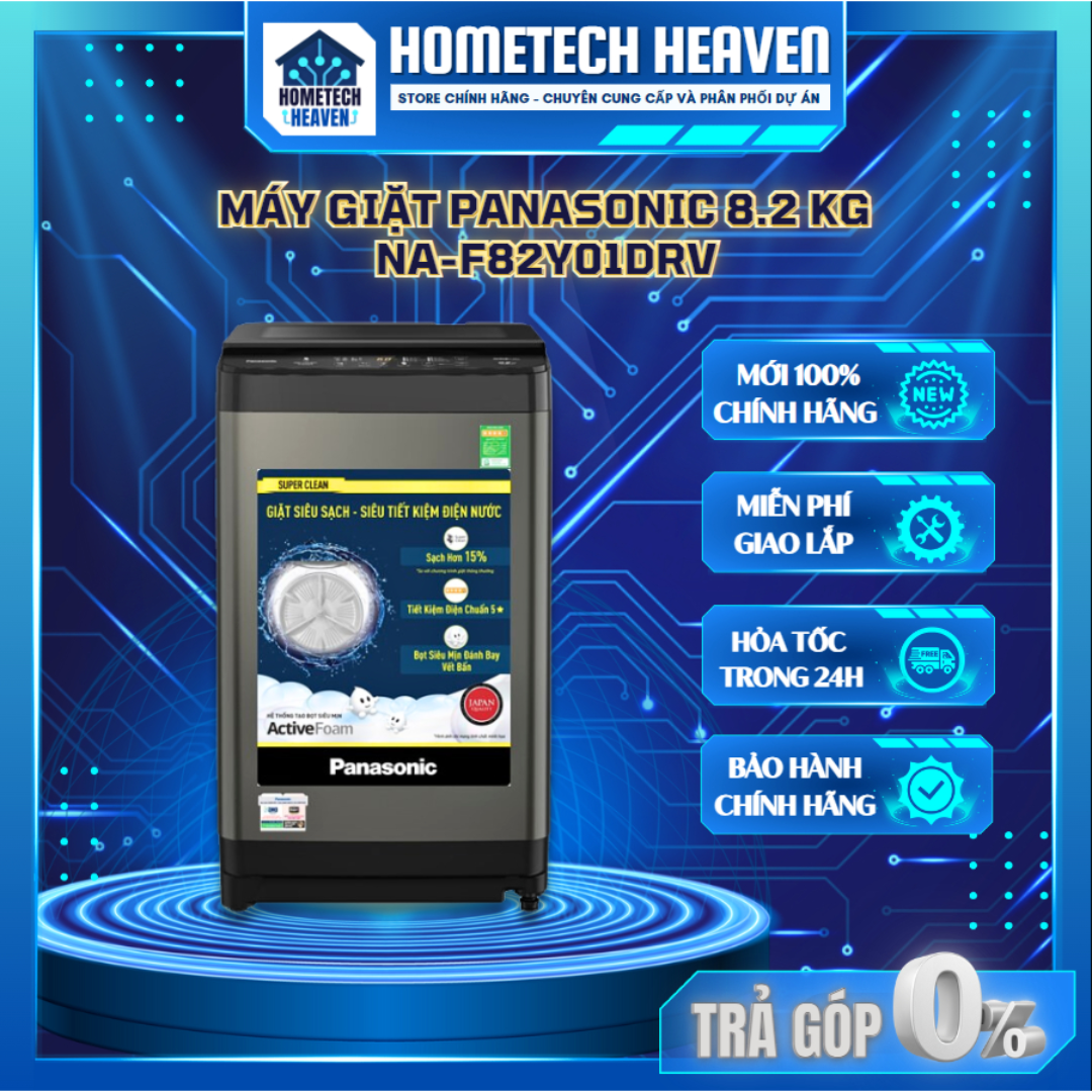 Máy giặt panasonic 8.2 kg na-f82y01drv - hàng chính hãng