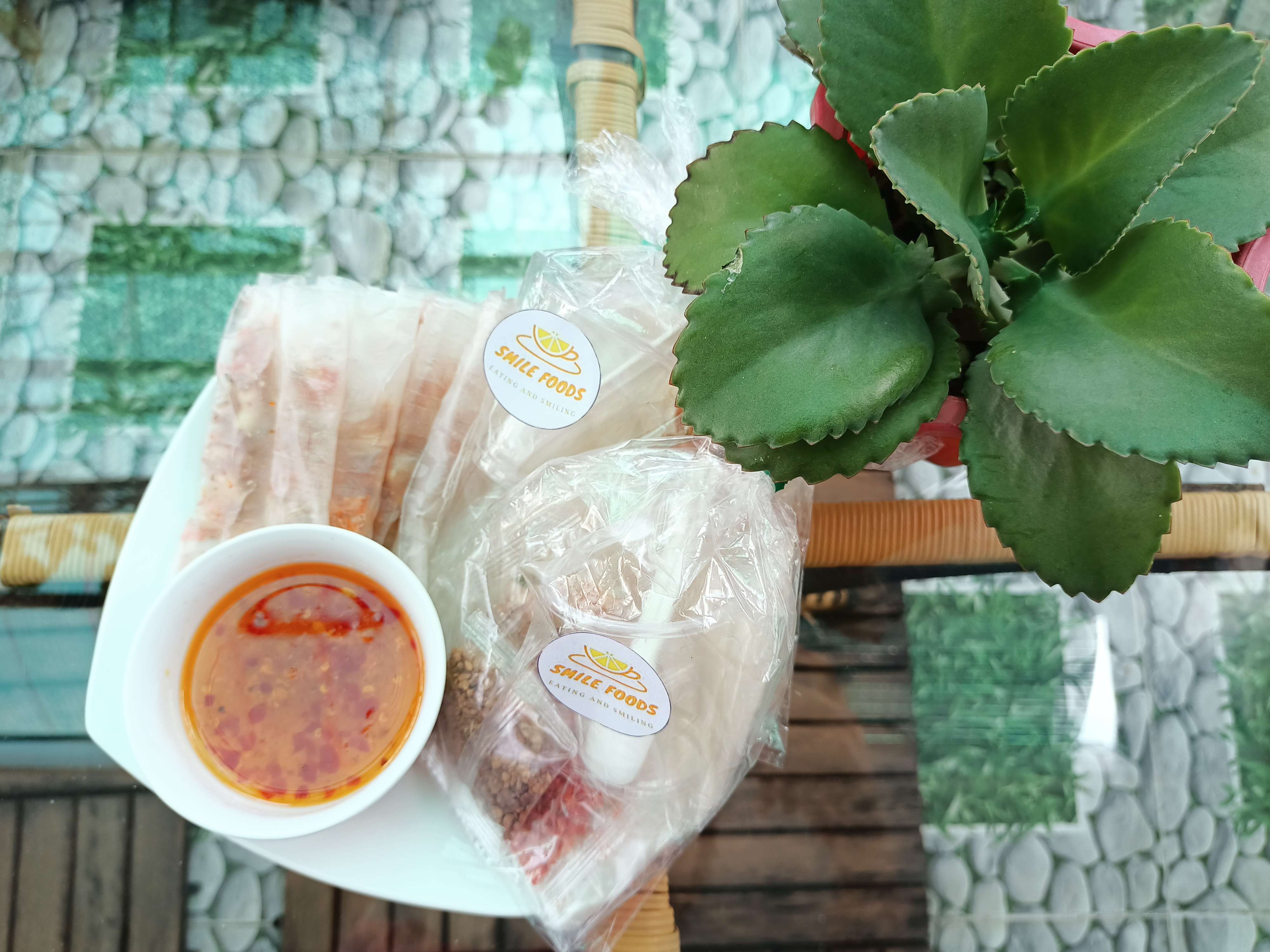 Bánh tráng 4 vị chấm Sốt tắc SIÊU THƠM CAY