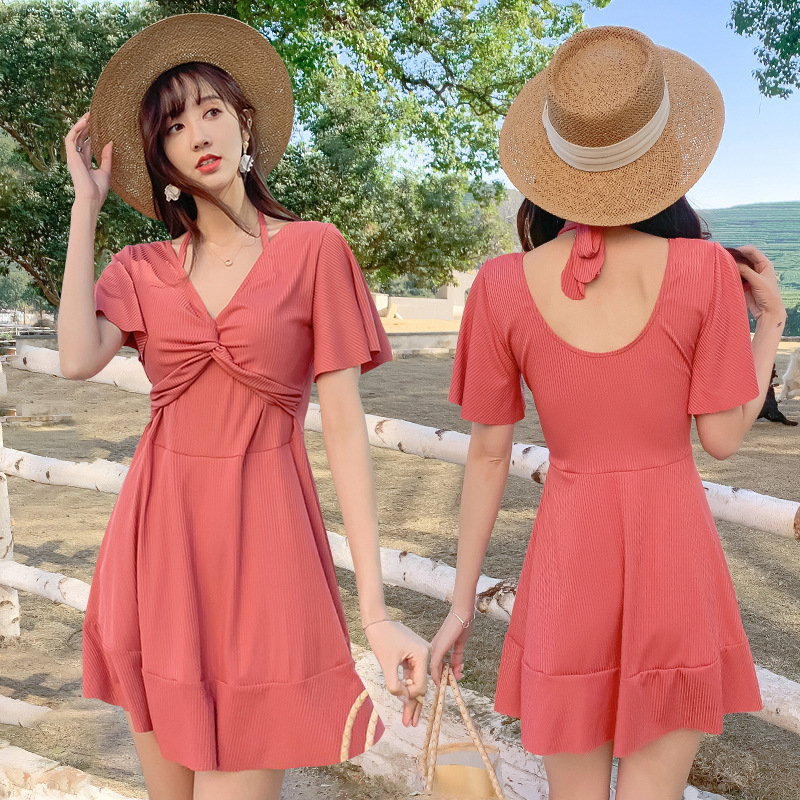 Bikini đi biển bigsize Tuvada bigsize 1 mảnh cao cấp basic mặc được 2 kiểu  - BSV13