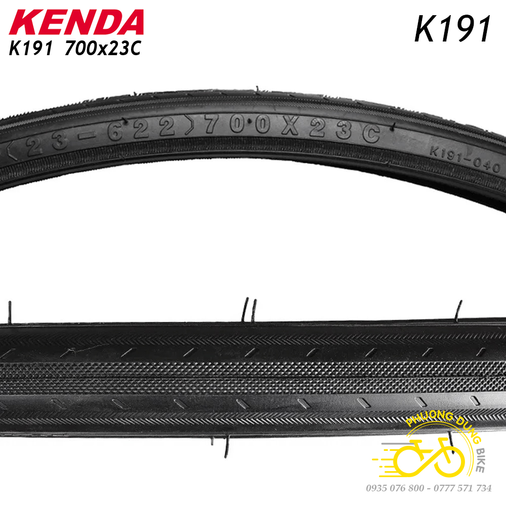 Lốp (Vỏ) xe đạp KENDA VN K191 700x23C - 1 Cái