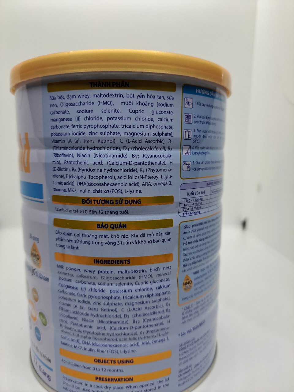 SỮA COLOSTRUM GOLD BABY CARE - 900G ( CHO TRẺ TỪ 0 - 12 THÁNG)