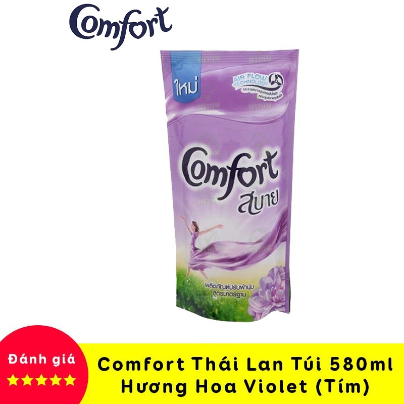 Nước xả vải Comfort Thái Lan 580ml Hương hoa Violet- Nước xả Comfort