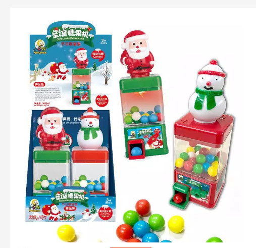 Kẹo Đồ Chơi Máy Bán Kẹo Giáng Sinh Juqi Christmas Candy Machine 30gr Noel rẻ vô địch