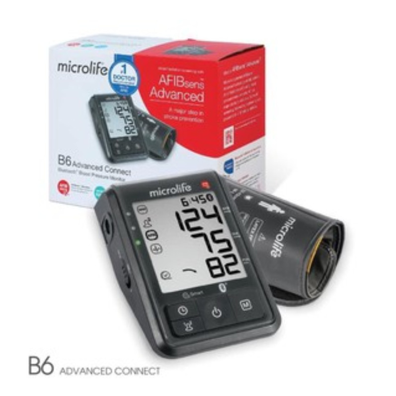 Máy đo huyết áp MICROLIFE B6 Connected Advanced công nghệ PAD phát hiện rối loạn nhịp tim-Bảo hành 5 năm