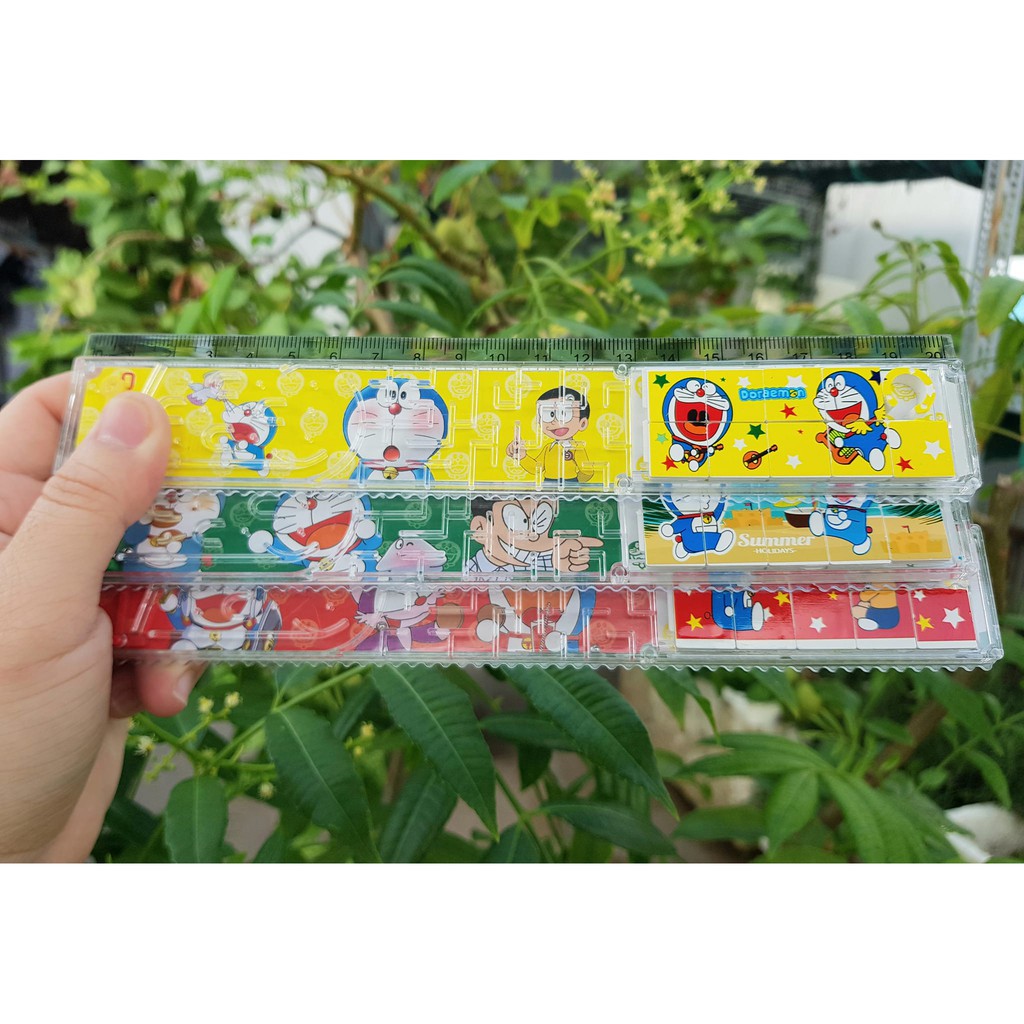 Size game maze roller ball, ball rattles funny Doraemon 20cm