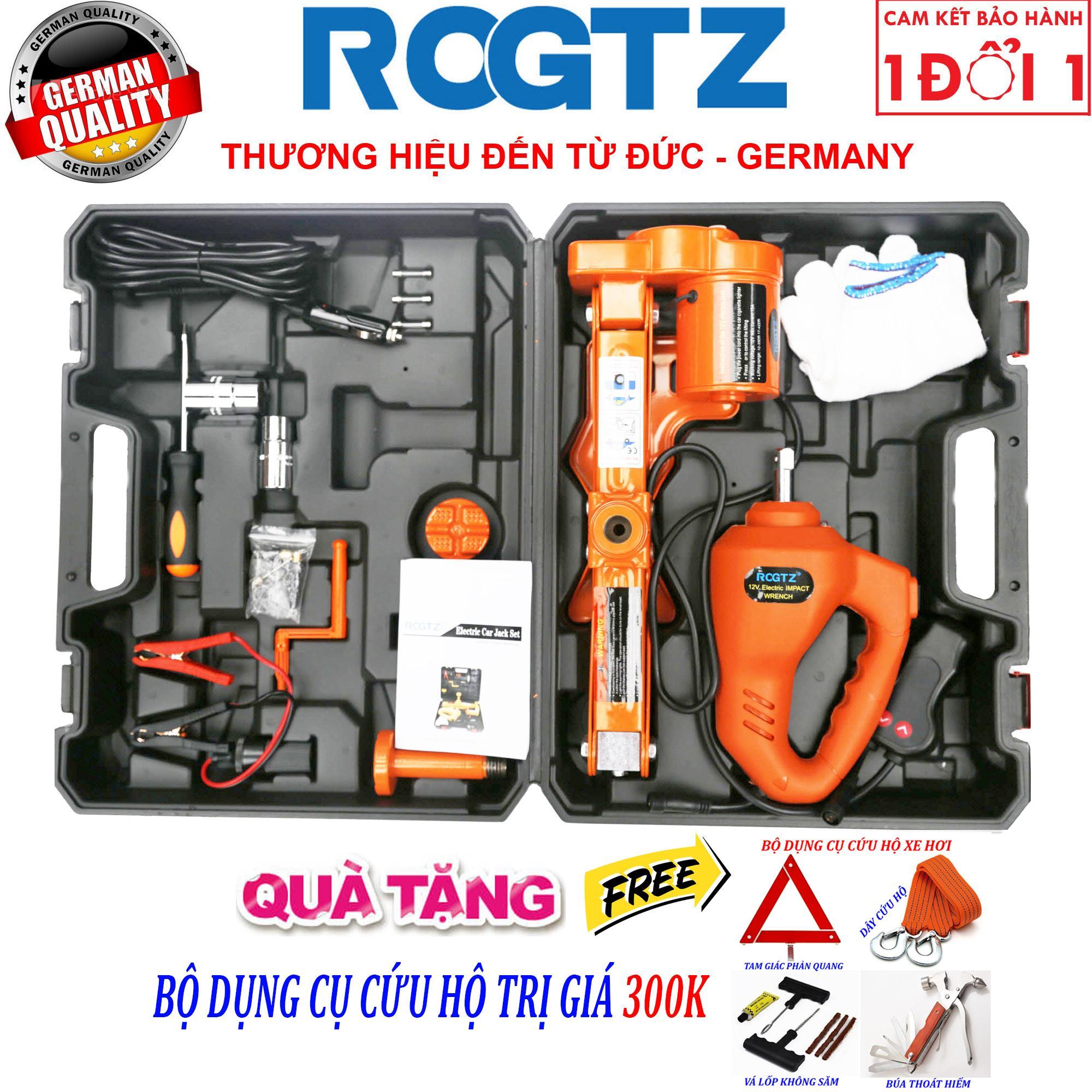 [ROGTZ - Thương hiệu đến từ Đức] Bộ kích và mở lốp 2 trong 1 chạy điện 12v - Con Đội Kích Lốp Nâng Gầm Xe Bằng Điện 12 Vol - Bộ kích gầm ô tô 12V 2 trong 1 bao gồm Máy bắn ốc
