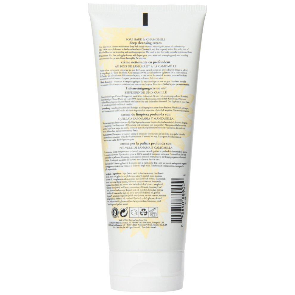 Sữa rửa mặt hoa cúc Burt’s Bees Soap Bark Chamomile Deep Cleansing Cream 170g
