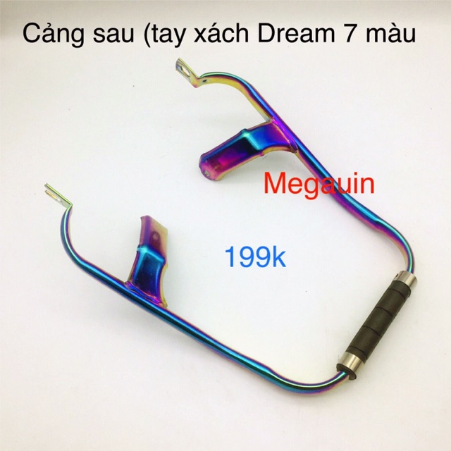 Cảng sau tay xách Nice lắp xe Dream (dáng dài - ngắn 7 màu / inox trắng) - MT 2022